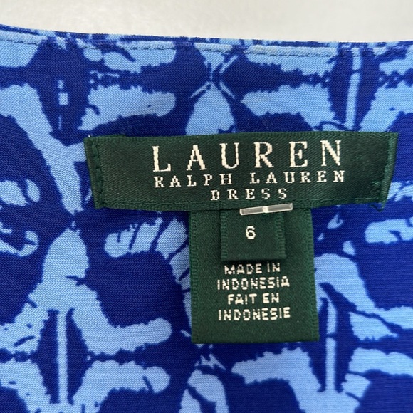 Ralph Lauren dress in blue print - Picture 4 of 9